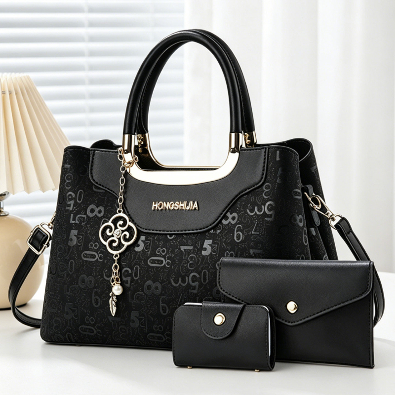 Luxury Bags With Zipper - Conjunto de Bolsas Femininas de Moda