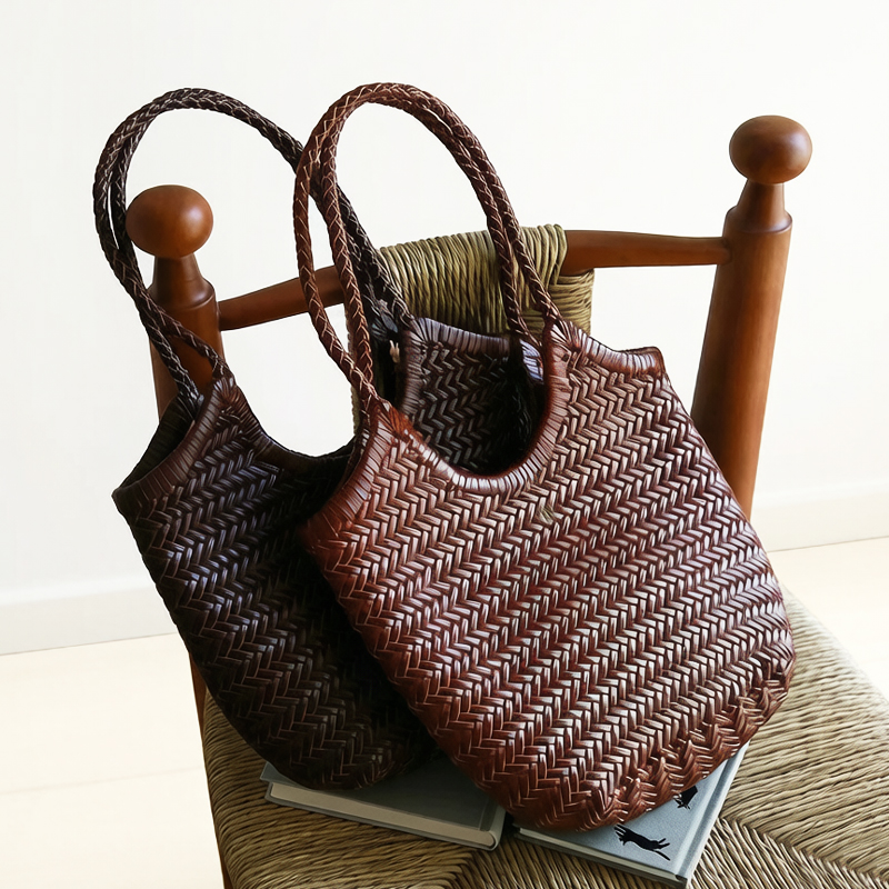 Luxury Bags 2026 - Bolsas pequenas de couro genuíno tecido