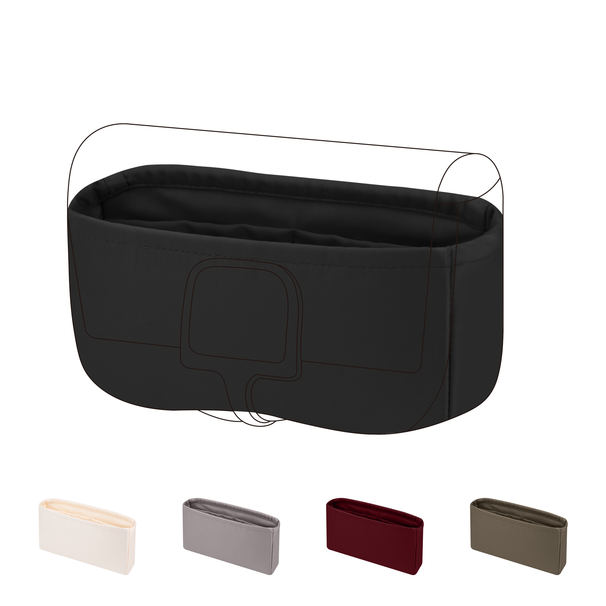 Luxury Bags Hermes - Organizador de Bolsa DGAZ Silky para