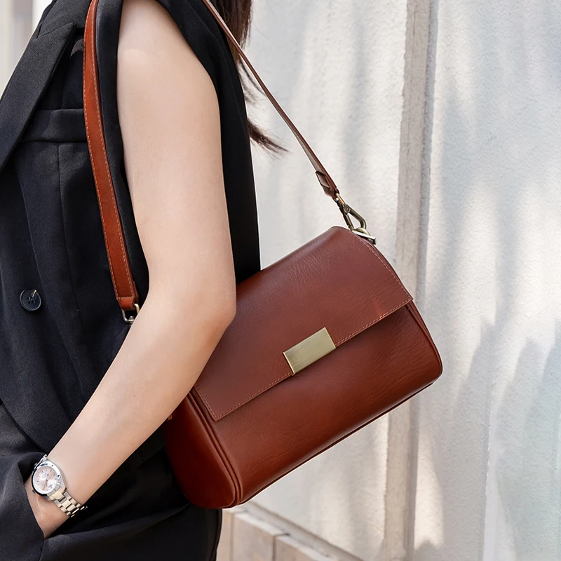 Luxury Bags Wholesale - Bolsa de Ombro Feminina em Couro