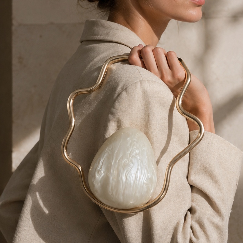 Luxury Bags Mini - Mini Bolsa de Acrílico em Formato