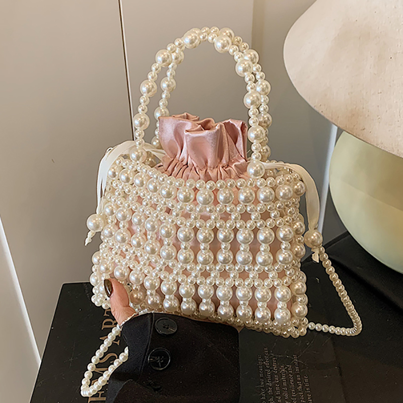 Luxury Bags For Summer - Luz de luxo pérolas crossbody saco