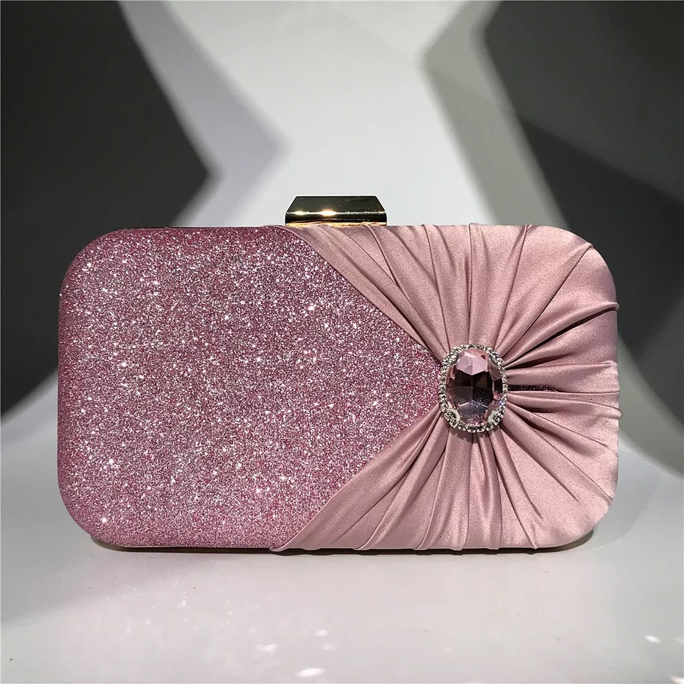 Luxury Bags Green - Prata luxo cristal sacos de noite