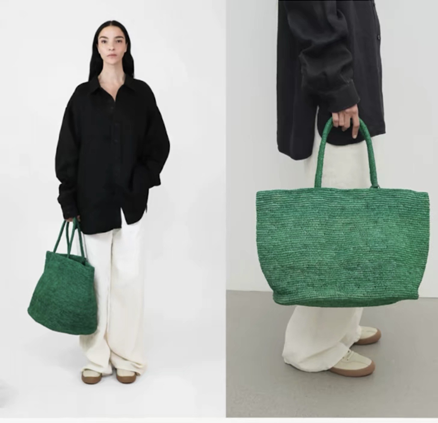 Luxury Bags For Summer - Nova Bolsa Tote de Ráfia Artesanal
