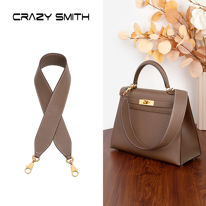 Luxury Bags Hermes - CRAZYSMITH alça de bolsa de couro