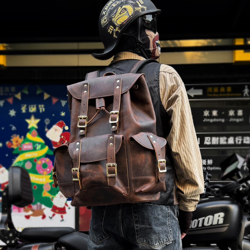 Novidades: Mochila de Couro Lu - Luxury Bags With Zipper avaliação e preço