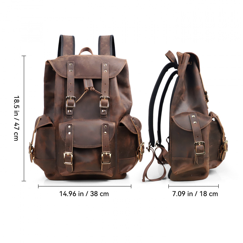 Novidades: Mochila de Couro Lu - Luxury Bags With Zipper avaliação e preço