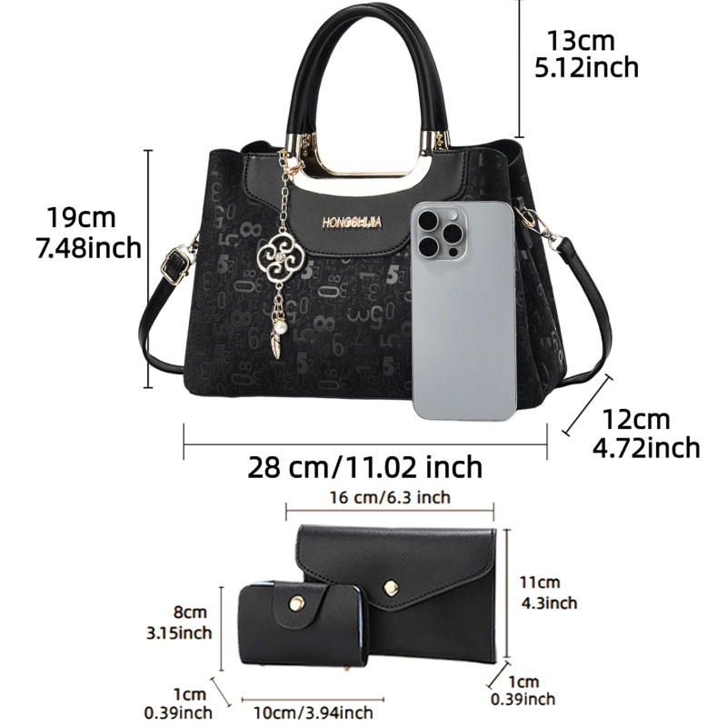 Conjunto de Bolsas Femininas d - Luxury Bags With Zipper avaliação e preço