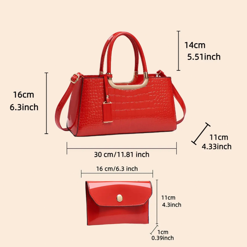Conjunto de Bolsas Femininas,  - Luxury Bags With Zipper avaliação e preço