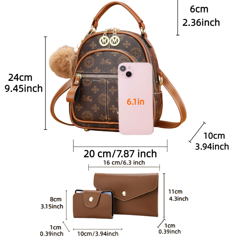 Conjunto de 3 peças de bolsas  - Luxury Bags With Zipper avaliação e preço
