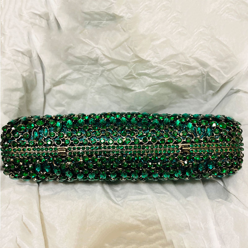 Luxo verde strass noite bolsas - Luxury Bags Green avaliação e preço