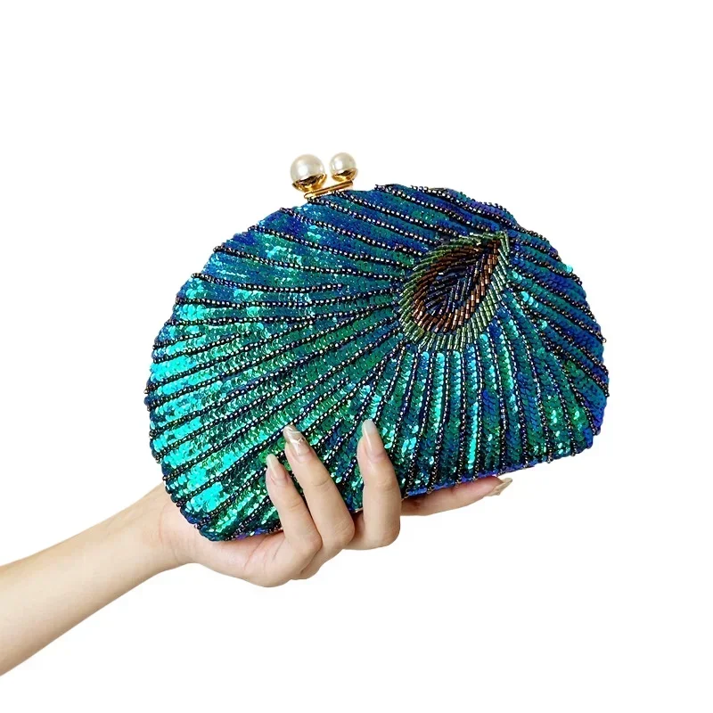 Nova Bolsa Clutch Verde Pavão  - Luxury Bags Green avaliação e preço