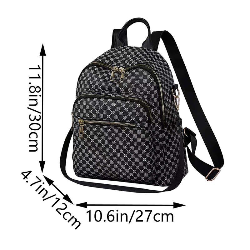 Mochila PU com Padrão Geométri - Weekender Bag Duffle avaliação e preço