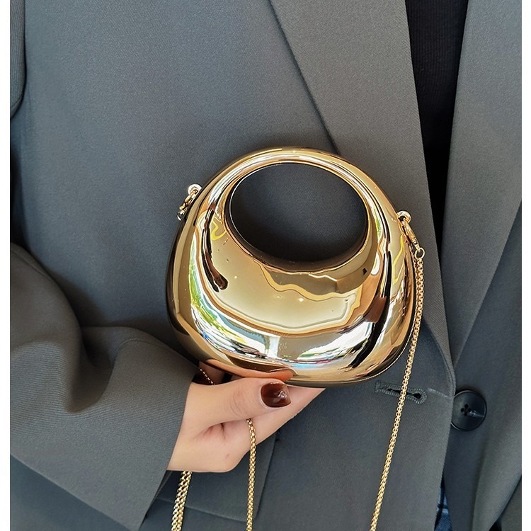 Mini Bolsa de Noite Dourada, B - Luxury Bags Mini avaliação e preço