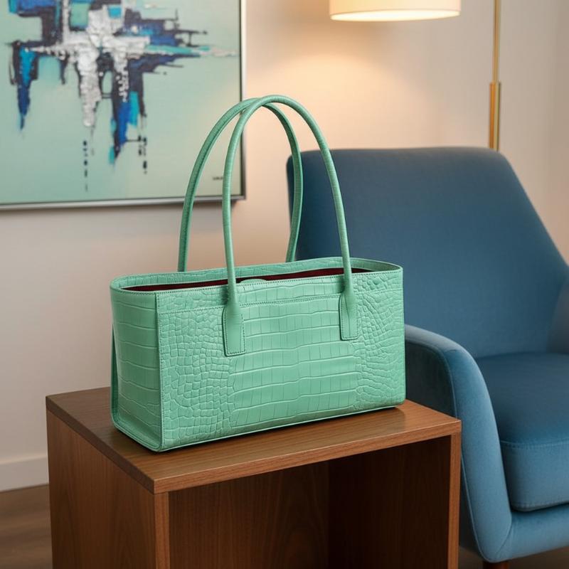 Bolsa de Couro com Estampa de  - Luxury Bags Green avaliação e preço