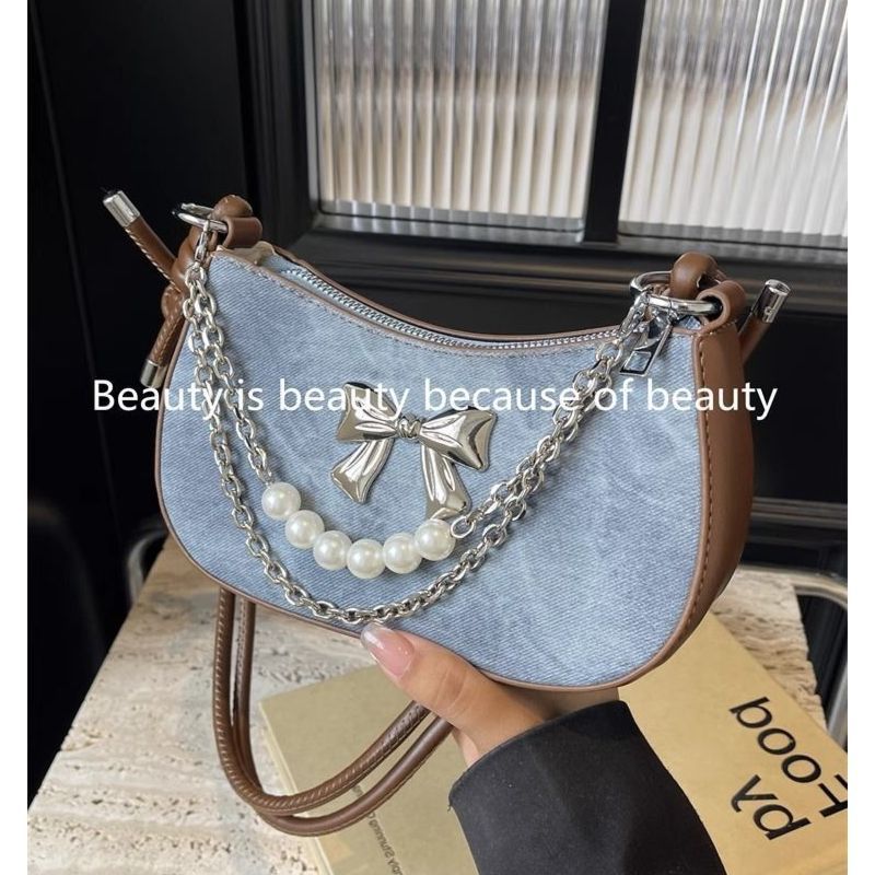 Bolsa de Ombro Leve com Laço d - Luxury Bags Sell avaliação e preço