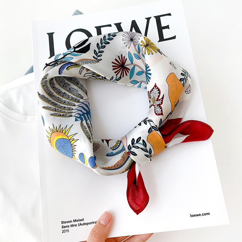 Feminino 70*70cm lenço de seda - Luxury Bags For Summer avaliação e preço