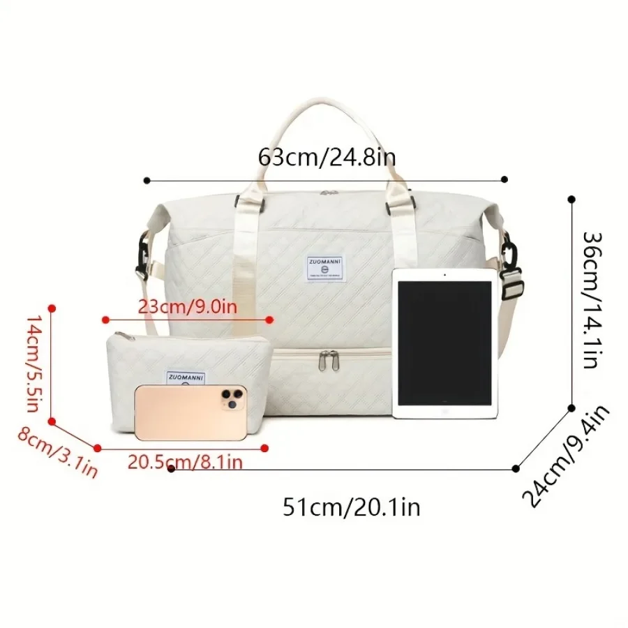 Conjunto de 2 peças de bolsa d - Weekender Bag Duffle avaliação e preço