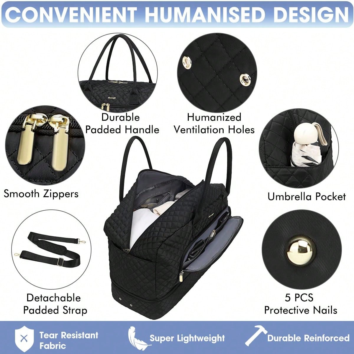 Bolsa de Viagem Grande Feminin - Weekender Bag Duffle avaliação e preço