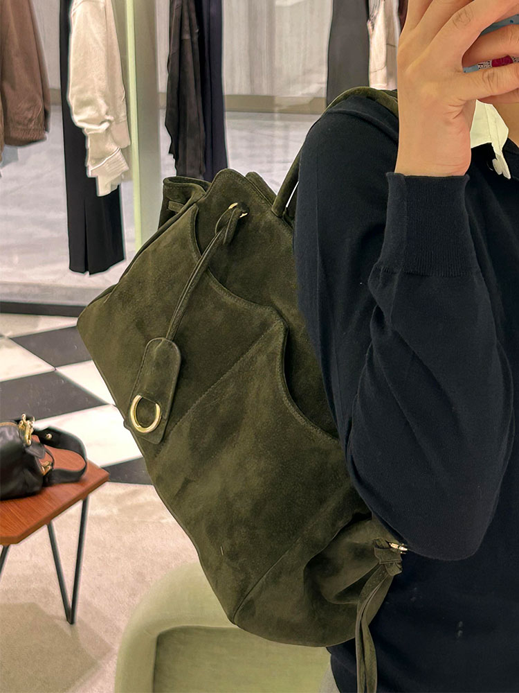 Bolsa Tote Grande de Camurça V - Luxury Bags Green avaliação e preço