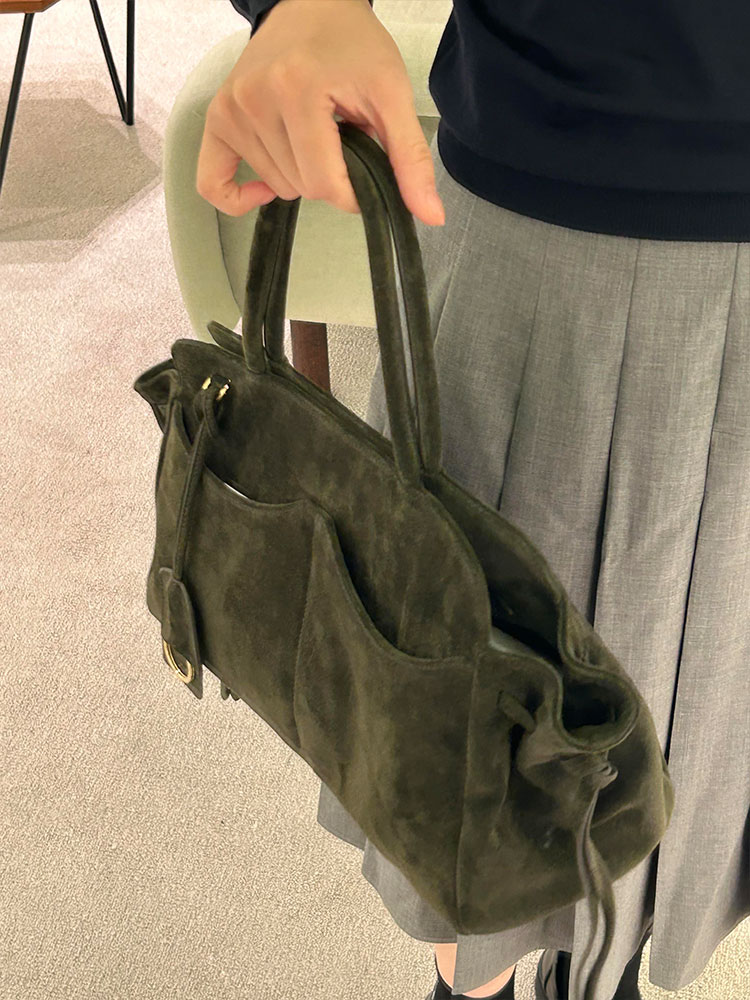 Bolsa Tote Grande de Camurça V - Luxury Bags Green avaliação e preço