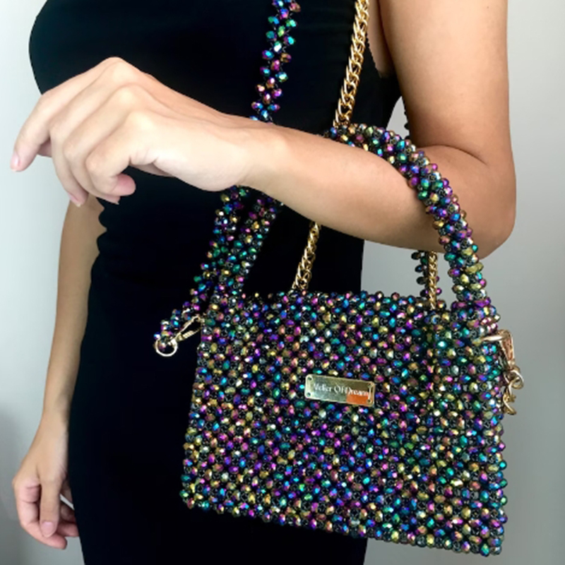 Cristal colorido frisado Cross - Luxury Bags Wholesale avaliação e preço