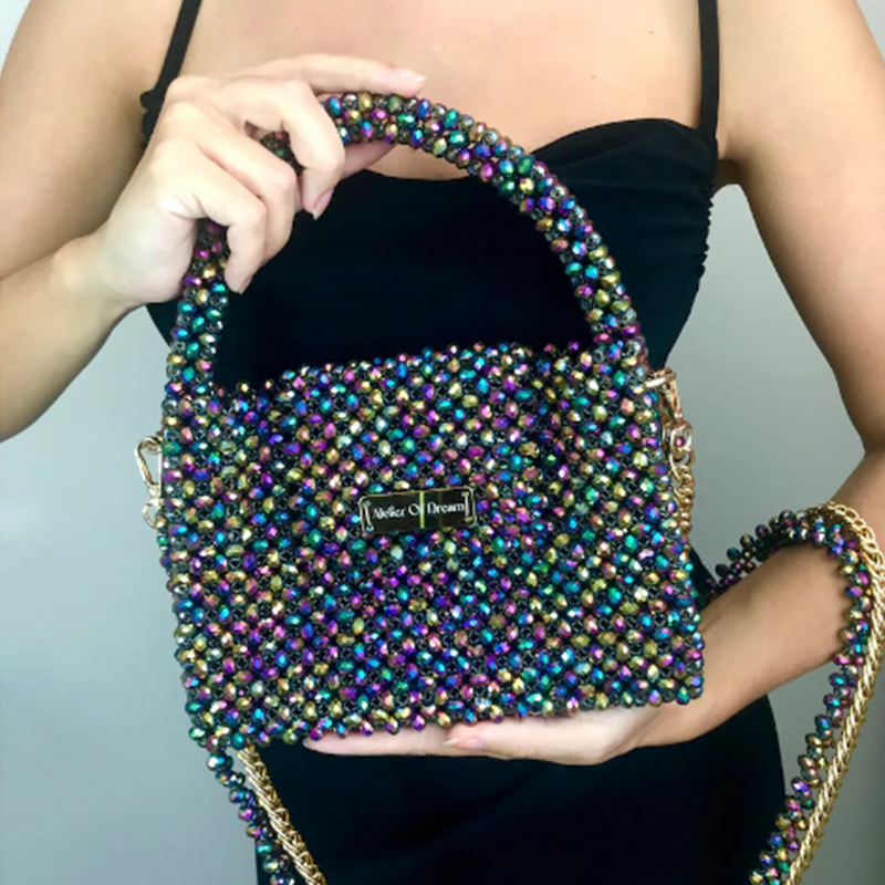 Cristal colorido frisado Cross - Luxury Bags Wholesale avaliação e preço