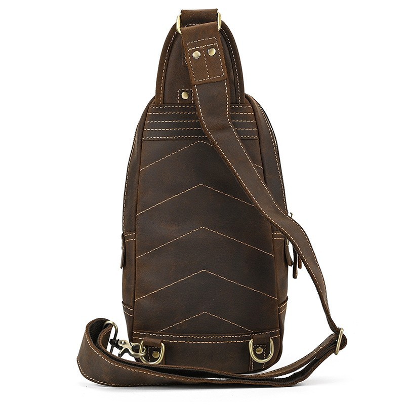 Bolsa de peito de couro real m - Luxury Bags With Zipper avaliação e preço