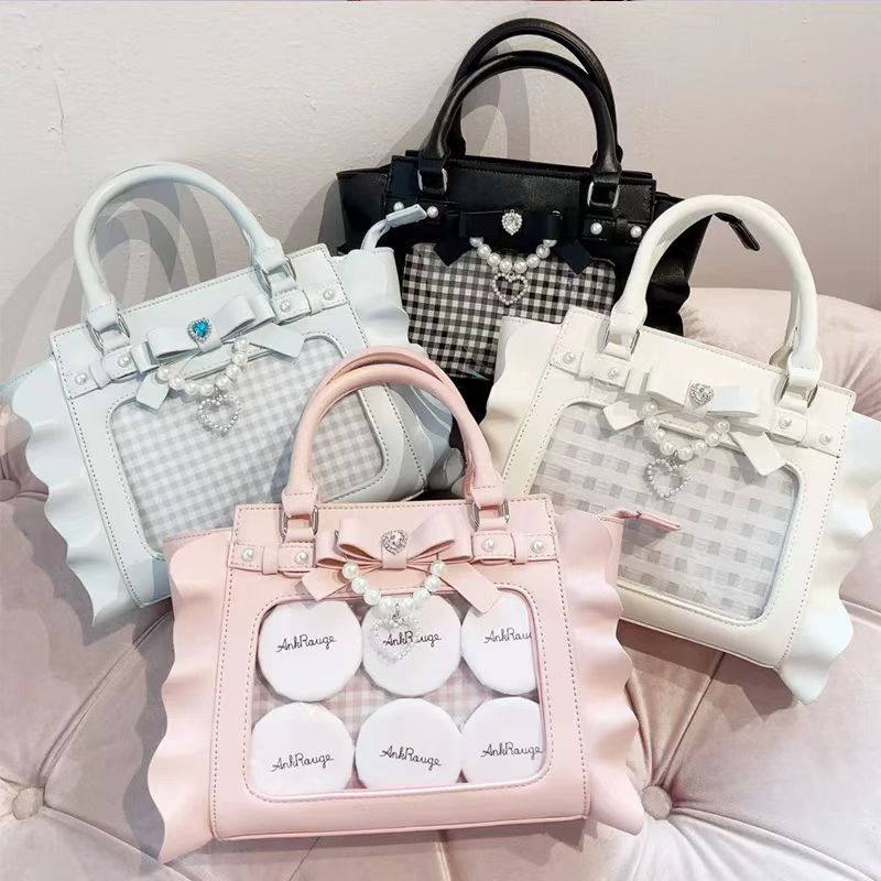 Harajuku quadrado rosa ita sac - Accordion Wallet Zip avaliação e preço