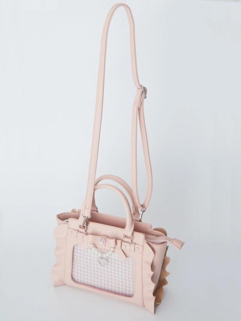 Harajuku quadrado rosa ita sac - Accordion Wallet Zip avaliação e preço