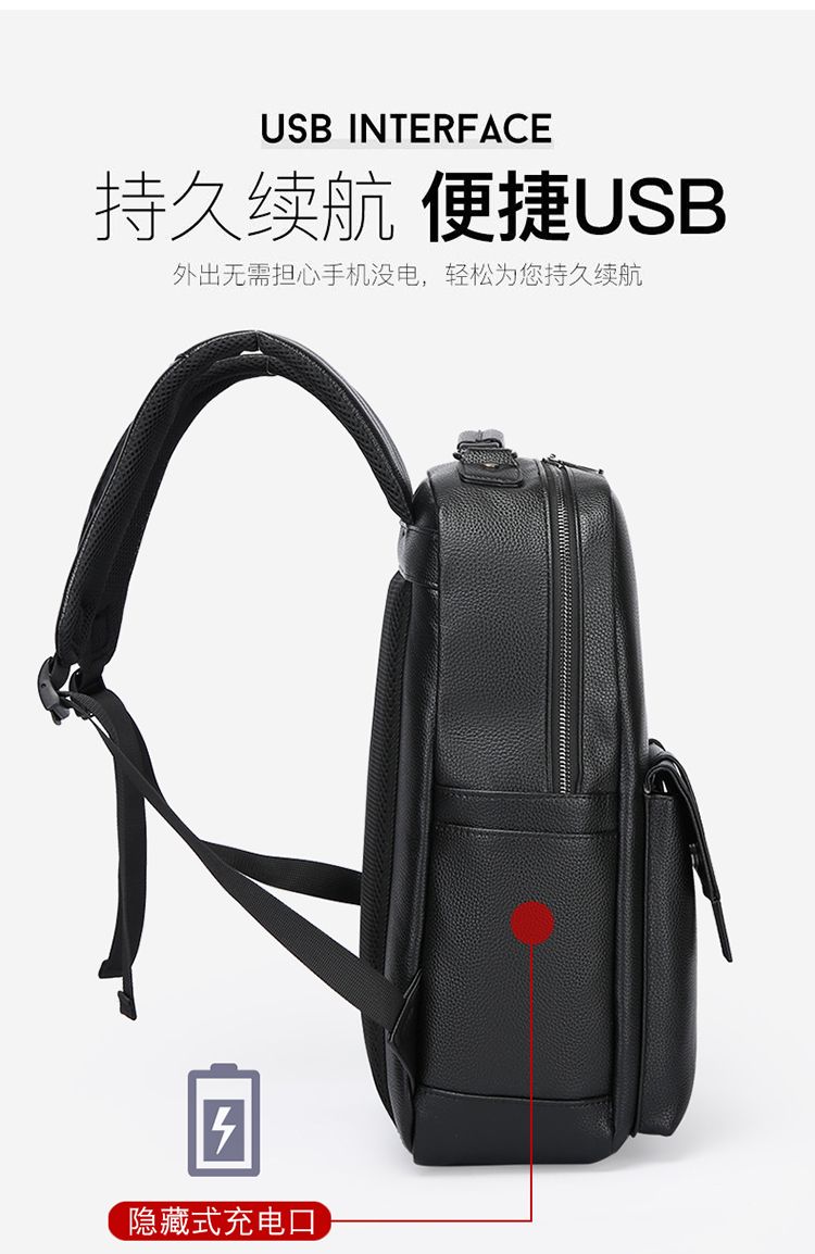 Mochila masculina de couro de  - Luxury Bags With Zipper avaliação e preço